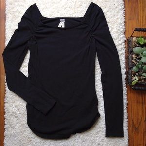 We The Free Cinched Black Long Sleeve